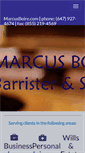 Mobile Screenshot of marcusboire.com