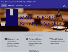 Tablet Screenshot of marcusboire.com